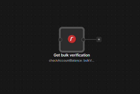 Reoon Email Verifier node on an n8n workflow canvas